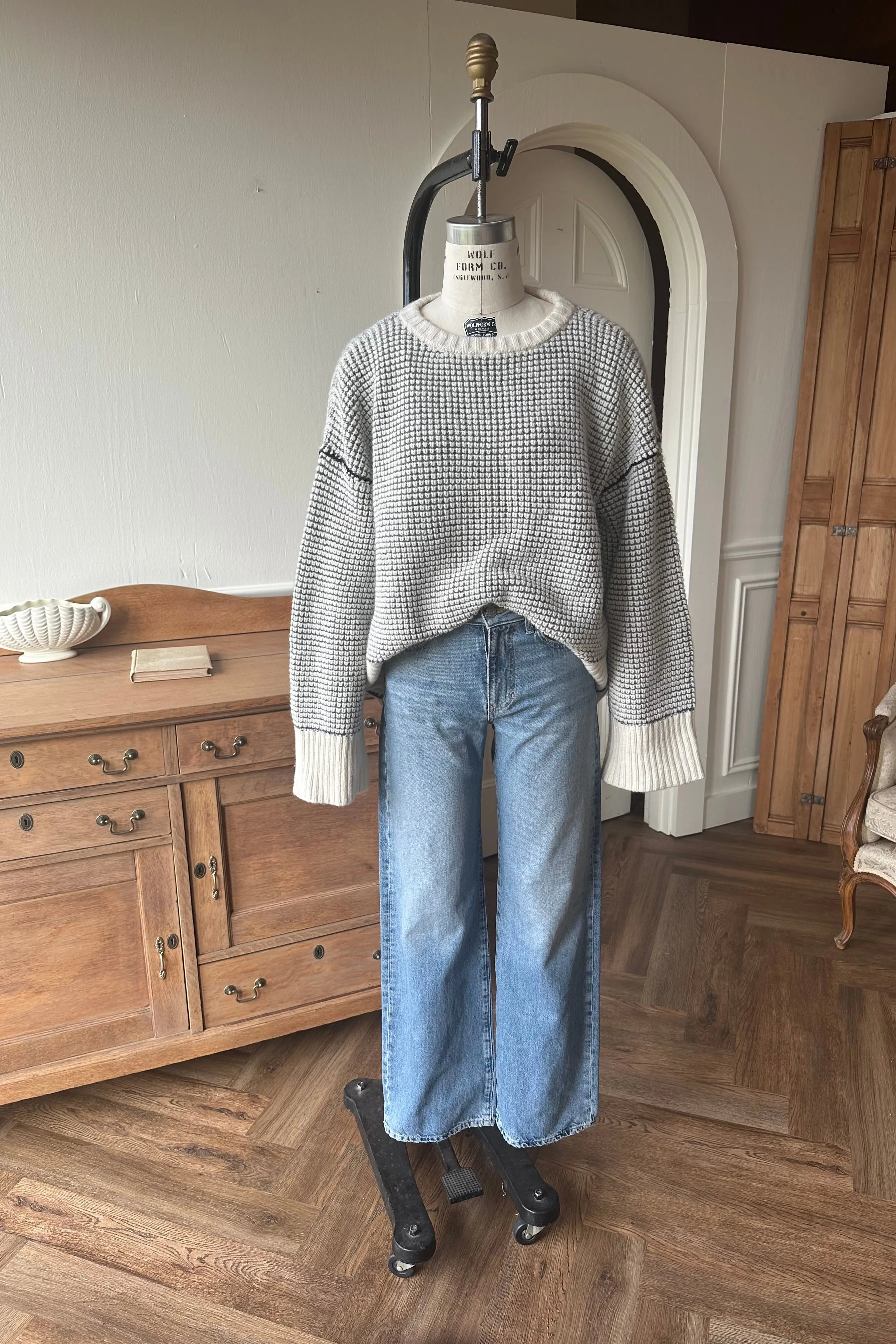 Celeste Sweater - Ivory Melange sold by Emerson Fry product image thumbnail 3