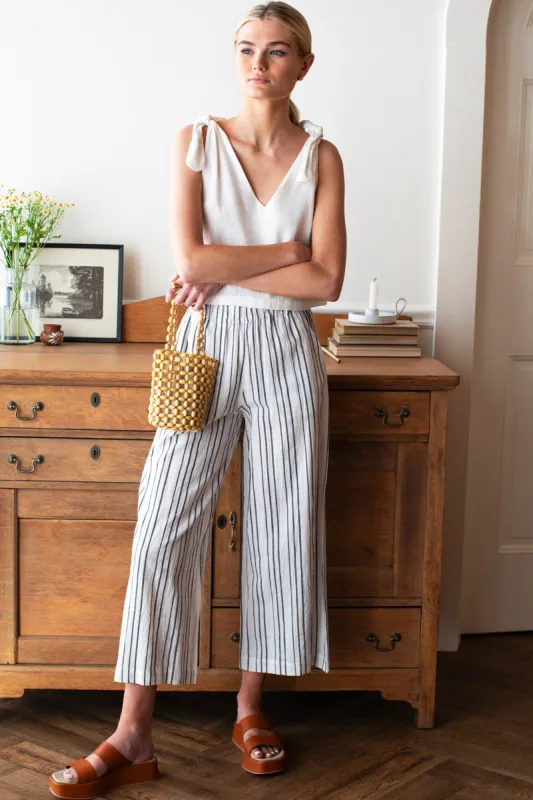 Pull On Pocket Pant - Textured Stripes made by Emerson Fry