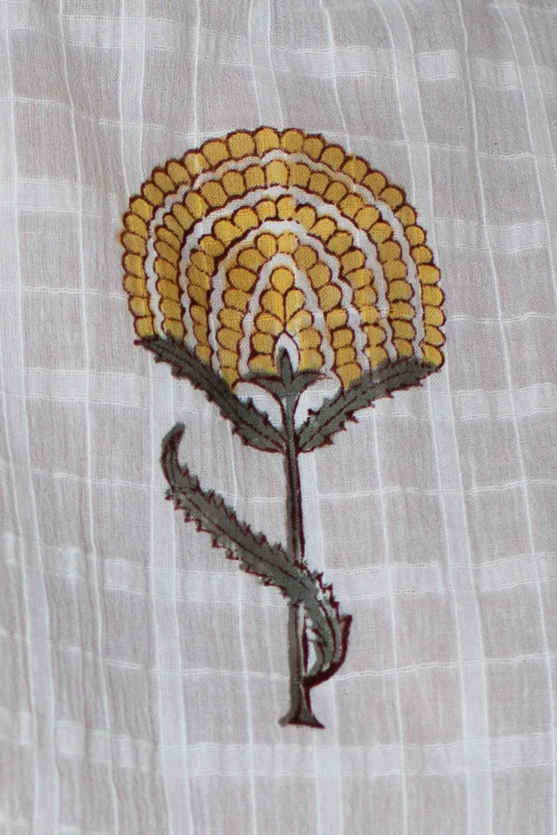 Dolman Peplum Top - Fan Flowers Marigold sold by Emerson Fry product image thumbnail 3