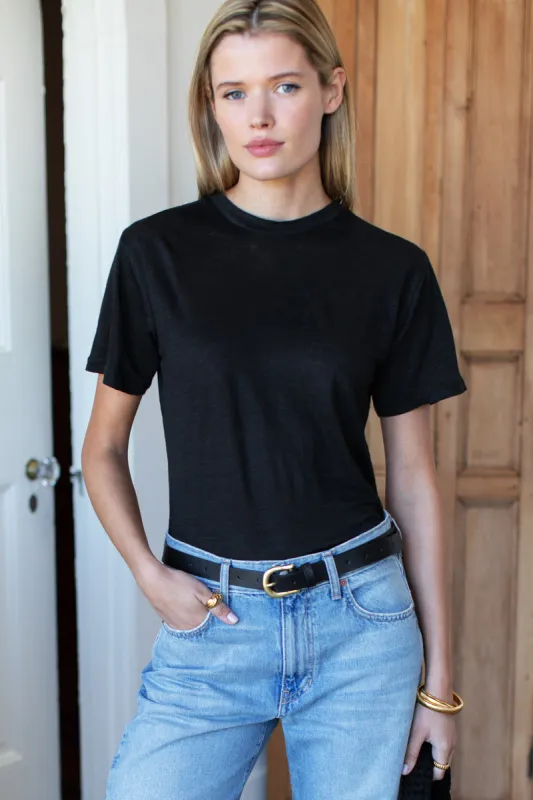 Essential Short Sleeve Crew - Black Beauty made by Emerson Fry