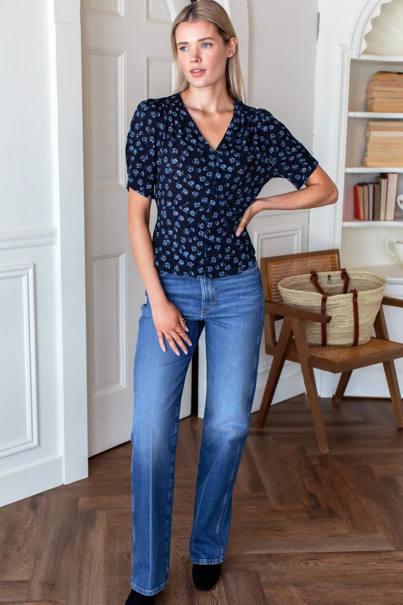 Lucyia Antique Top - Bea Flowers Midnight sold by Emerson Fry product image thumbnail 2