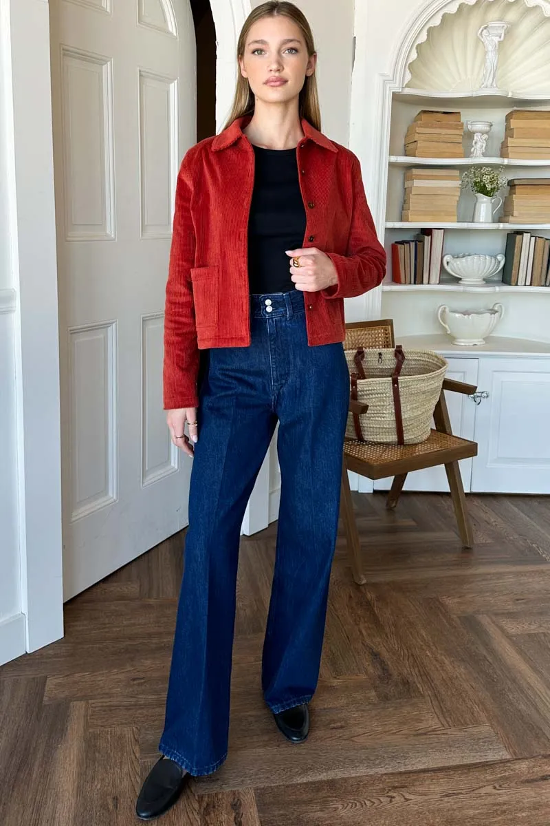 Atelier Shacket - Red Oak Corduroy sold by Emerson Fry