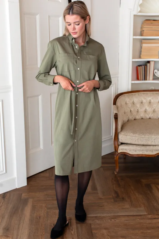 Ry Shirtdress 2 - Laurel Green sold by Emerson Fry