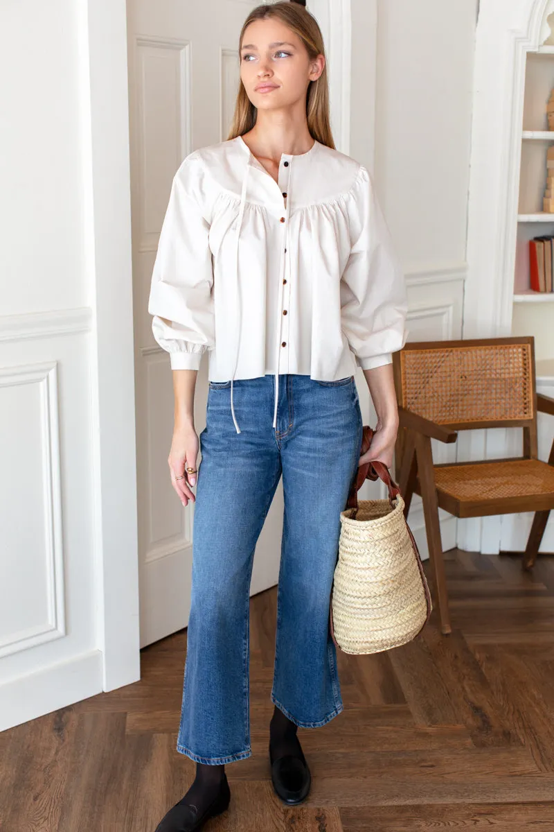 Poet Blouse 2 - White Swan sold by Emerson Fry