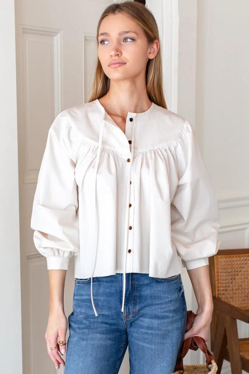 Poet Blouse 2 - White Swan sold by Emerson Fry product image thumbnail 2
