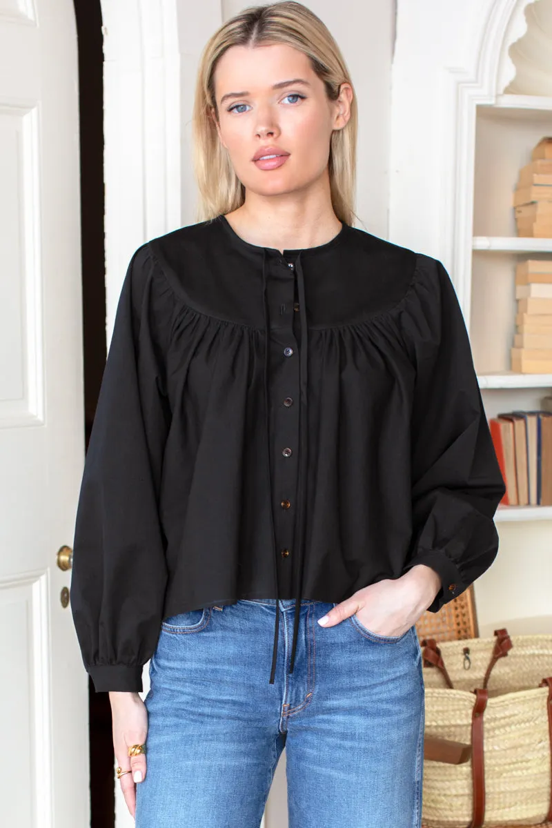 Poet Blouse 2 - Black Swan sold by Emerson Fry