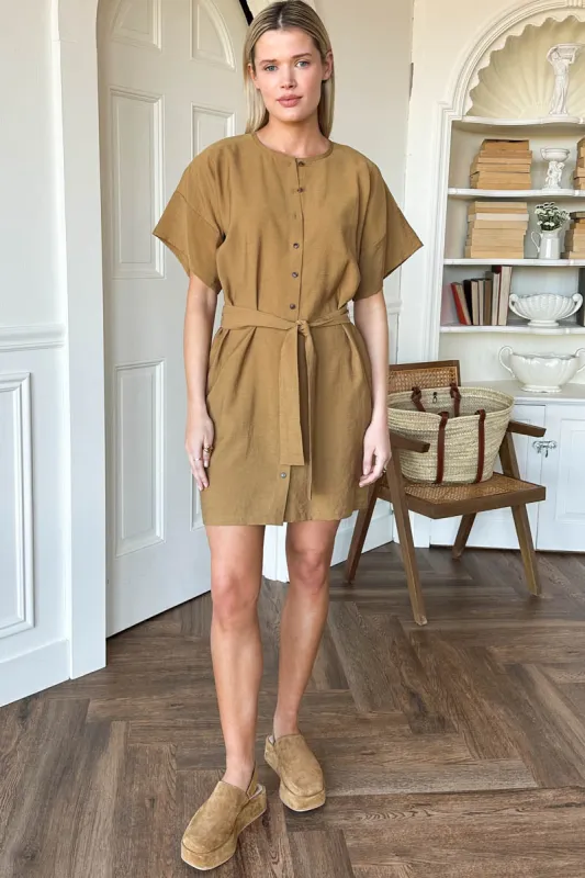 Desert Dress Short - Rich Camel sold by Emerson Fry