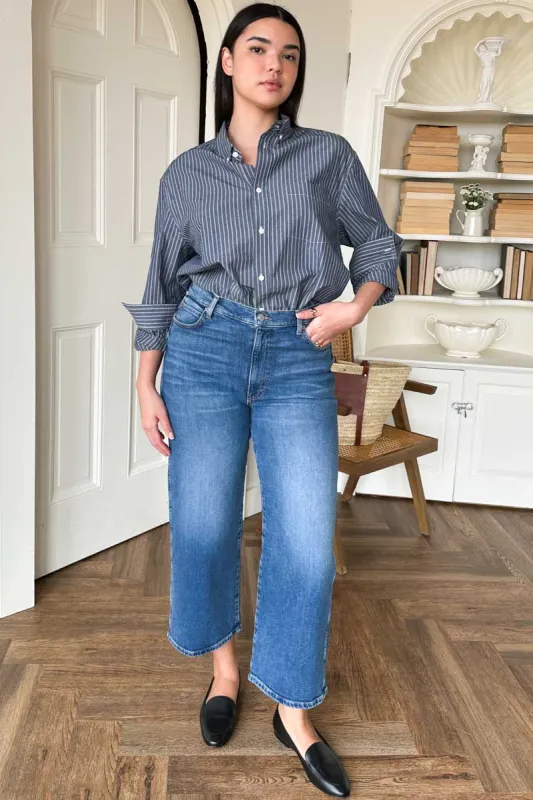 Ryan Shirt  - Aegean Blue Stripe made by Emerson Fry