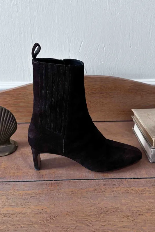 Frankie Ankle Boot - Cocoa Suede made by Emerson Fry