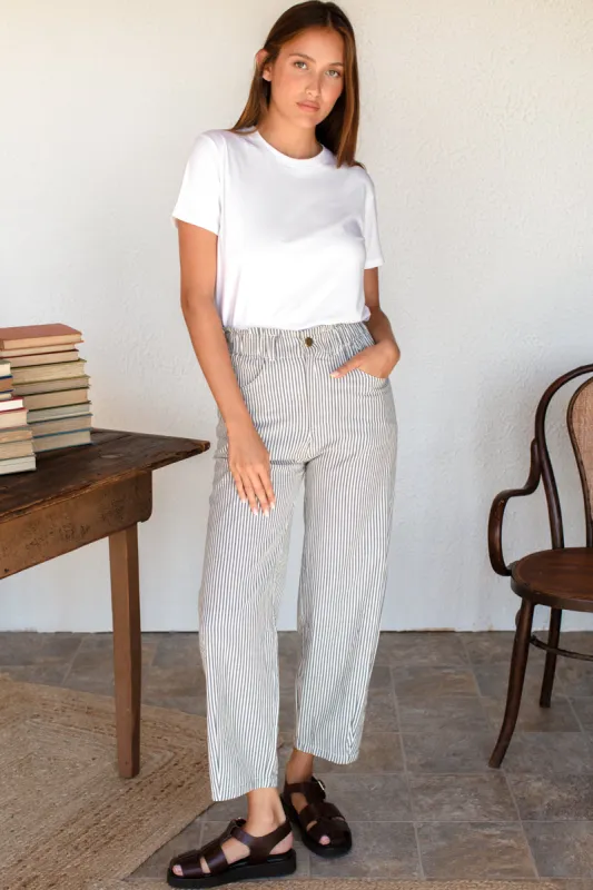 Studio Barrel Chino - Newburyport Stripe made by Emerson Fry