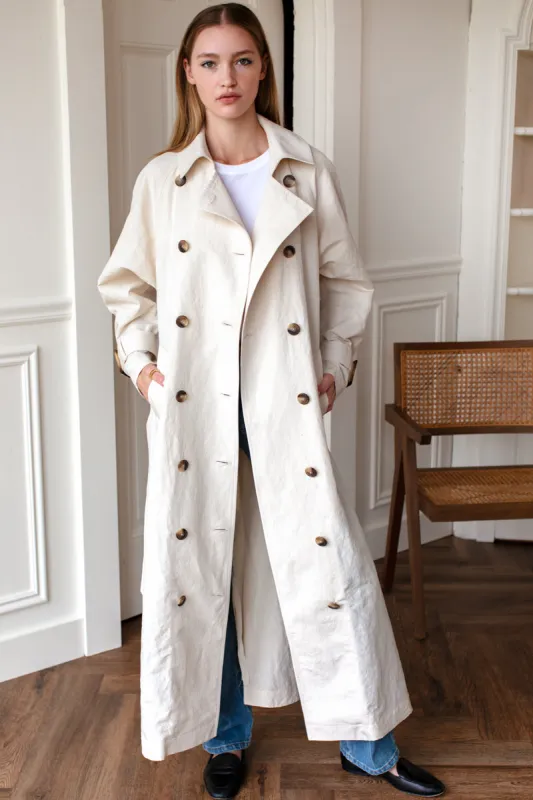 All Season Layering Coat - Parchment made by Emerson Fry