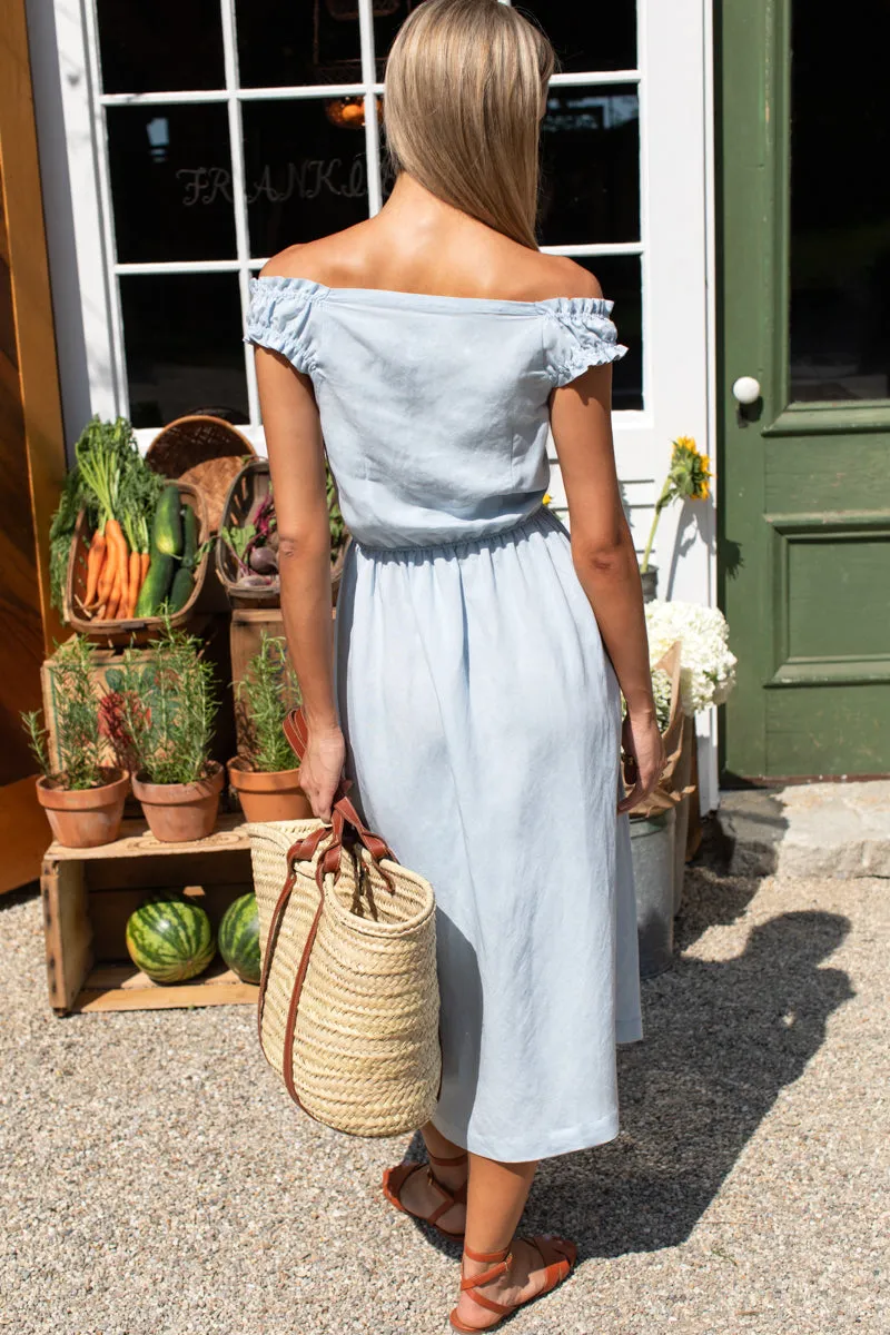 Roussillon Dress - Skywriting sold by Emerson Fry product image thumbnail 3