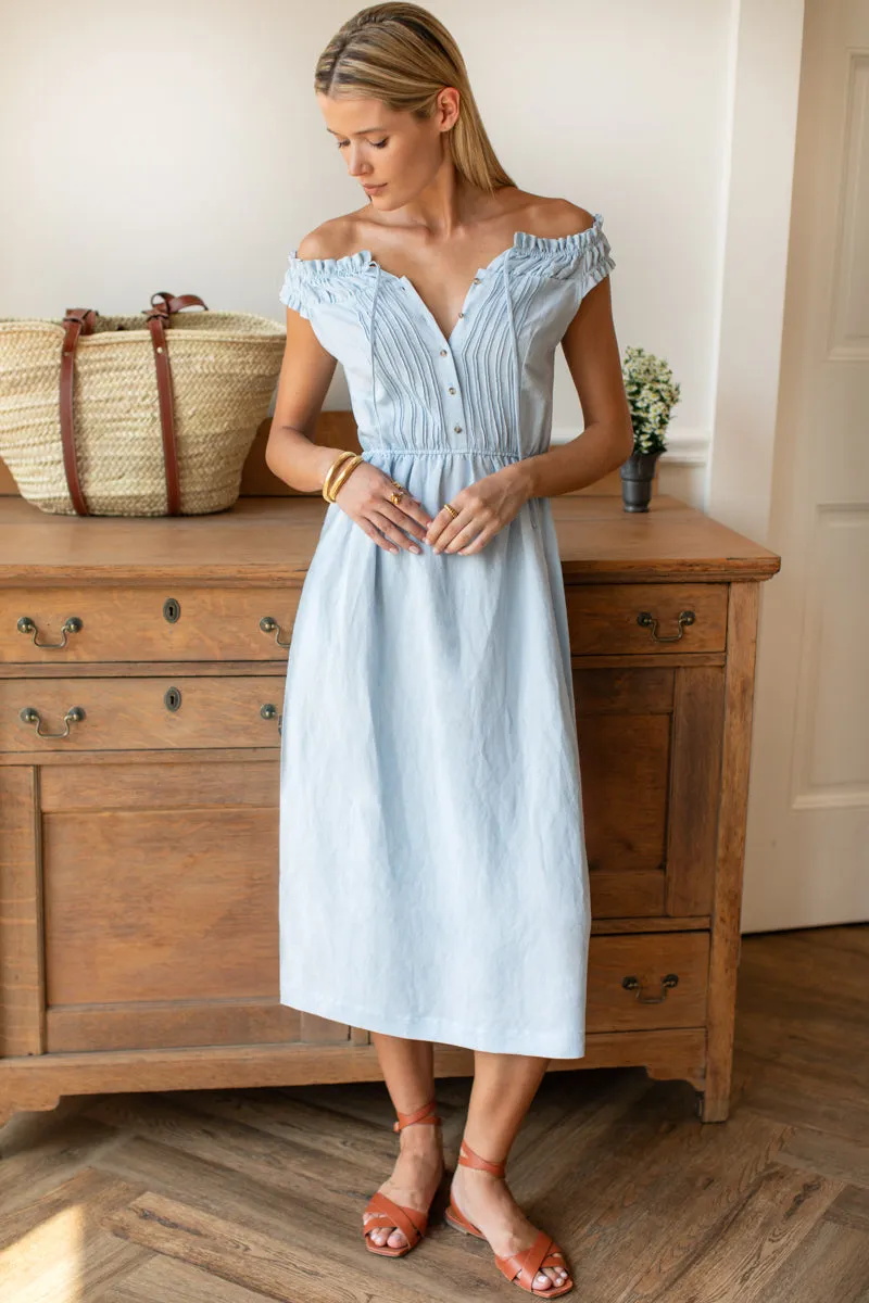 Roussillon Dress - Skywriting sold by Emerson Fry product image thumbnail 2