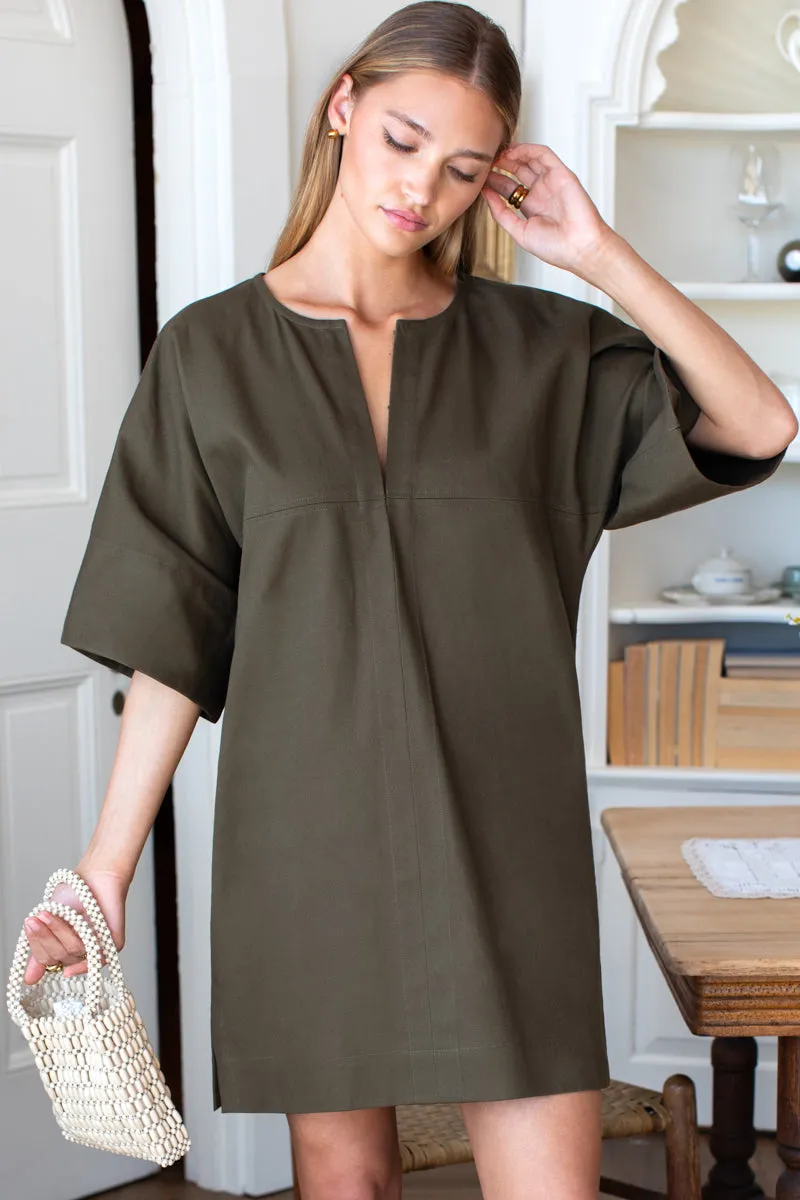 Structured Dress - Army Green sold by Emerson Fry product image thumbnail 5