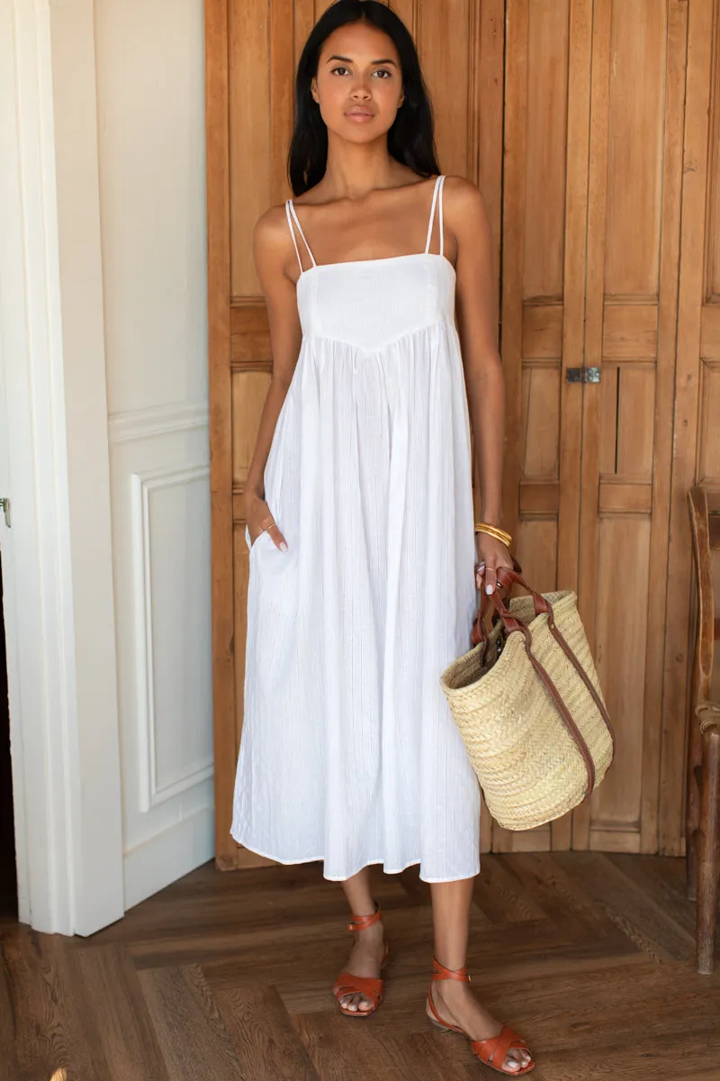 Baroque Maxi Sundress - Salt sold by Emerson Fry product image thumbnail 5