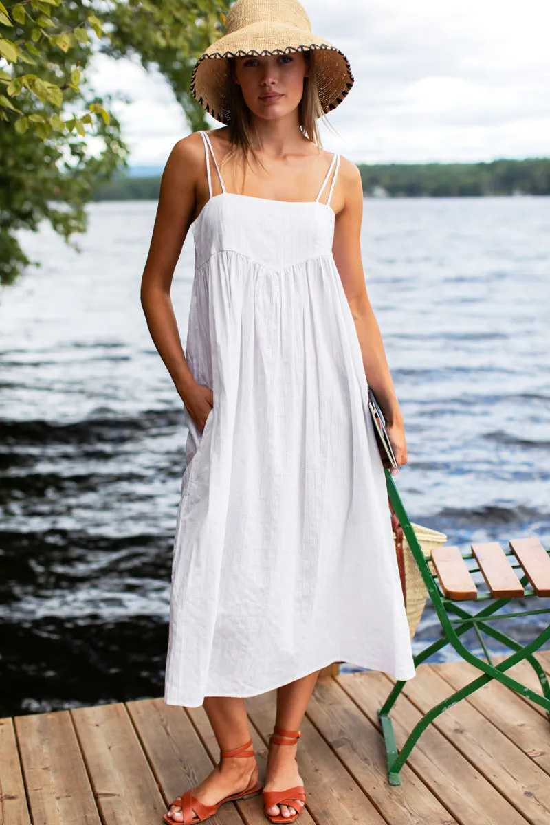 Baroque Maxi Sundress - Salt sold by Emerson Fry product image thumbnail 2