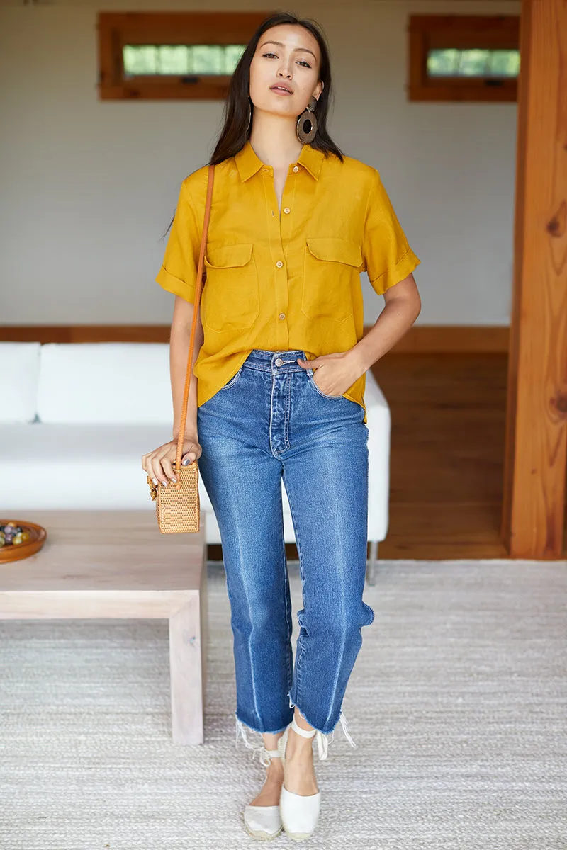 Short Sleeve Utility Shirt - Sierra Yellow sold by Emerson Fry product image thumbnail 2