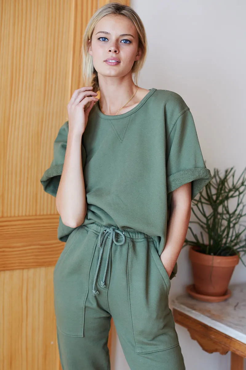 Shorty Sweatshirt - Moss Organic sold by Emerson Fry product image thumbnail 2