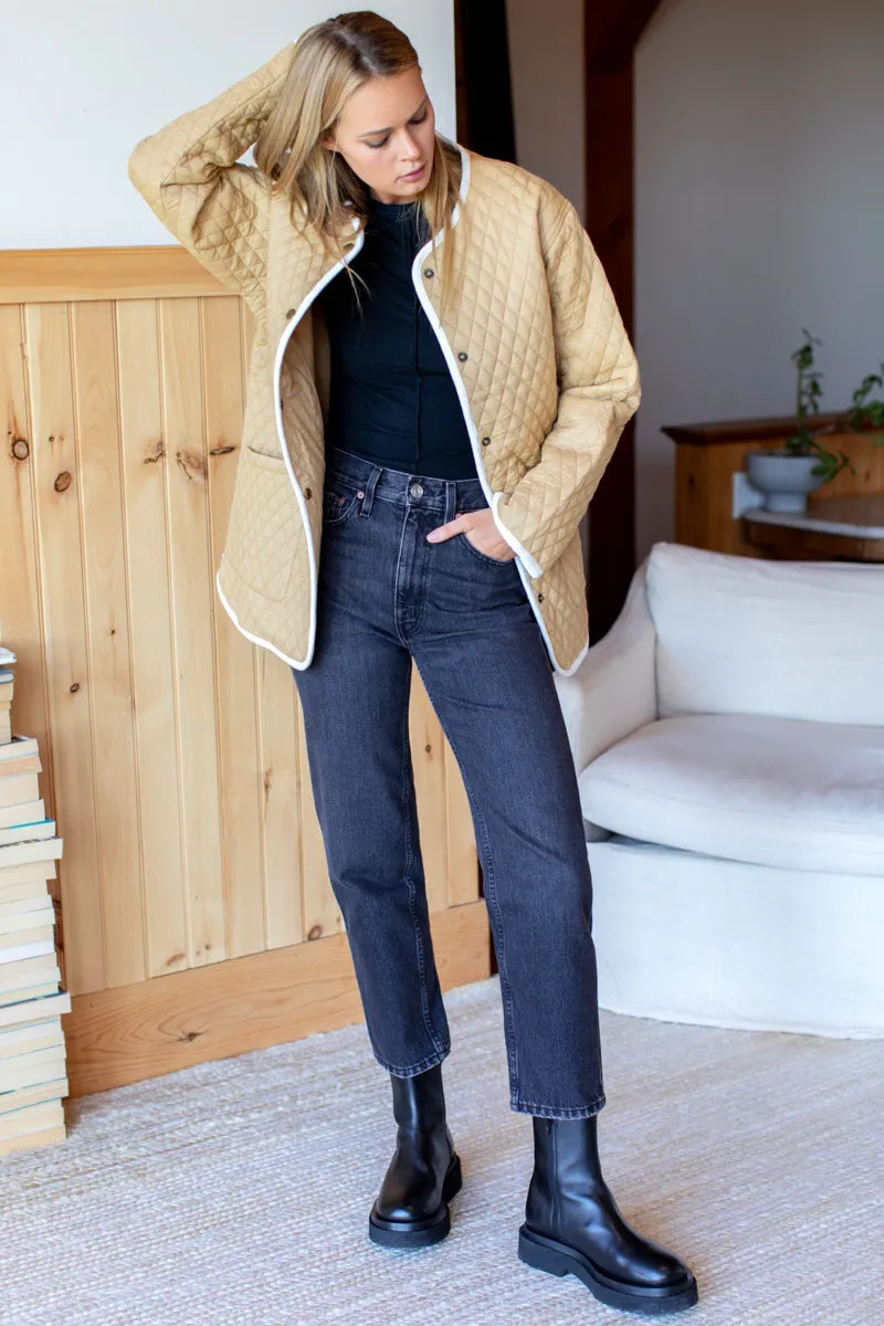 India Quilted Coat - Camel Organic sold by Emerson Fry product image thumbnail 2