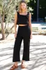 Roma Pant - Black Linen sold by Emerson Fry