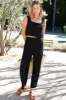 Roma Pant - Black Linen sold by Emerson Fry