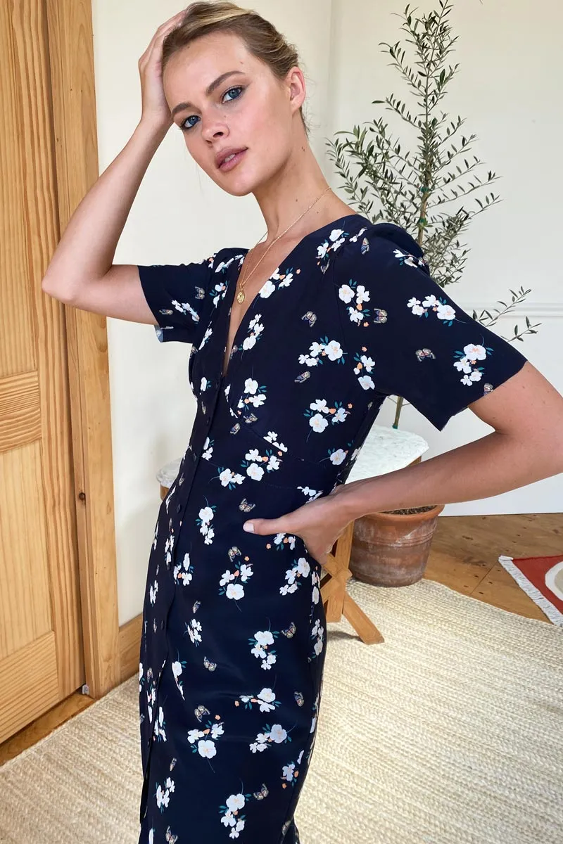Juney Button Dress - Butterflies Maritime sold by Emerson Fry product image thumbnail 3