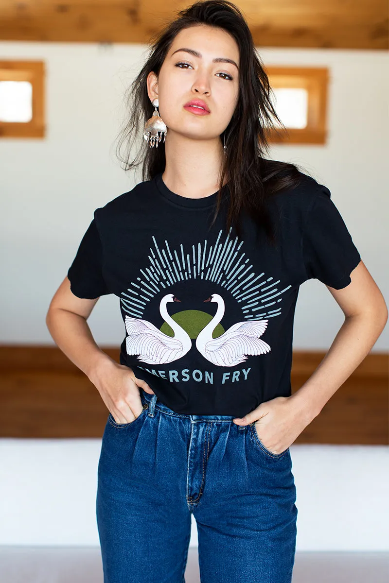 Twin Swans T-Shirt - Smoke sold by Emerson Fry product image thumbnail 2