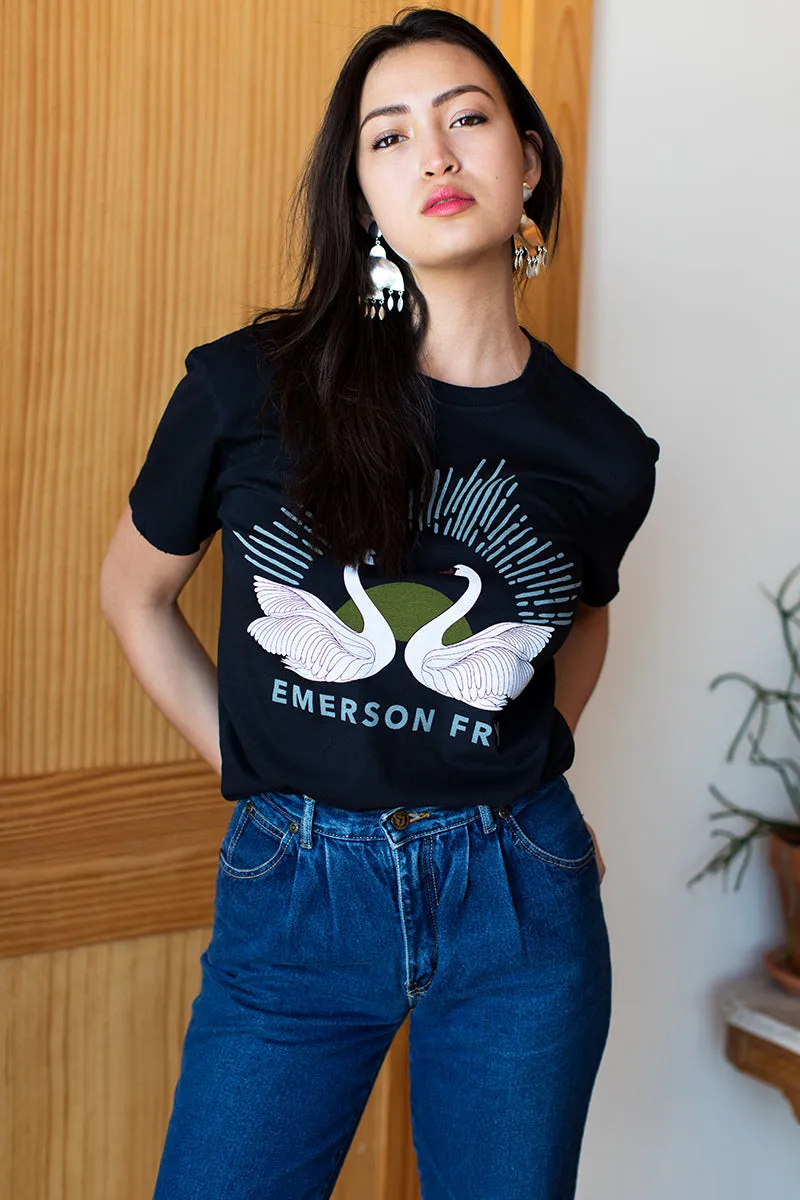 Twin Swans T-Shirt - Smoke sold by Emerson Fry product image thumbnail 3