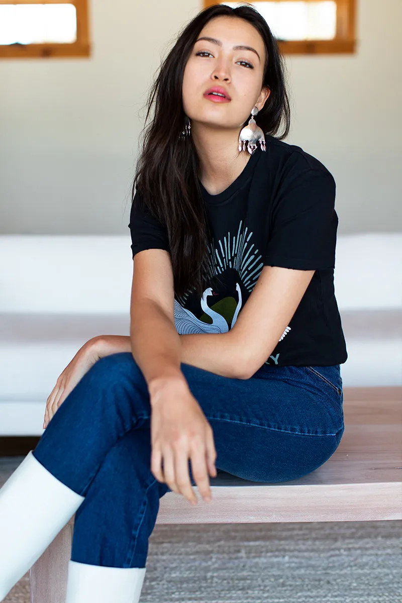 Twin Swans T-Shirt - Smoke sold by Emerson Fry product image thumbnail 4