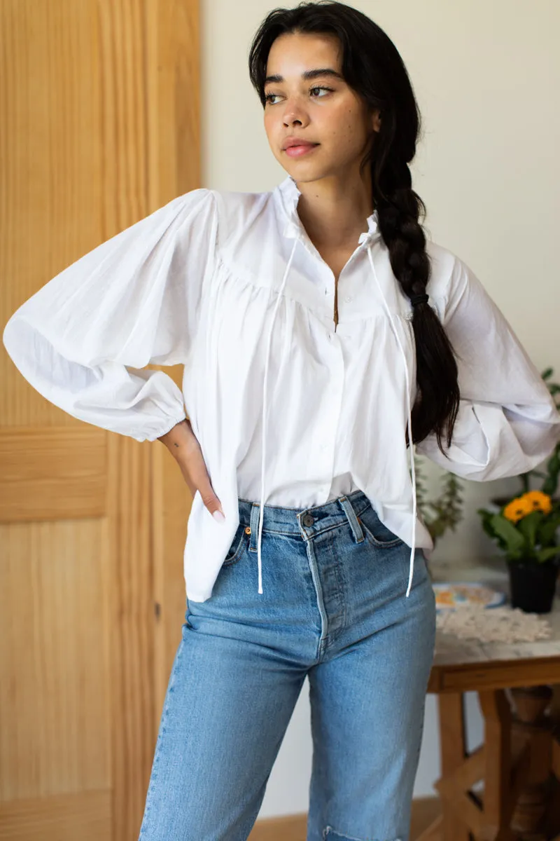 Emmaline Blouse - White Organic sold by Emerson Fry product image thumbnail 4