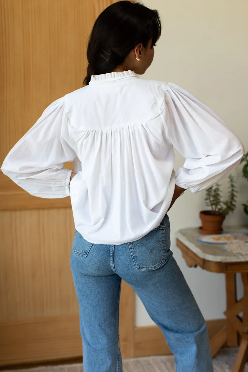 Emmaline Blouse - White Organic sold by Emerson Fry product image thumbnail 2