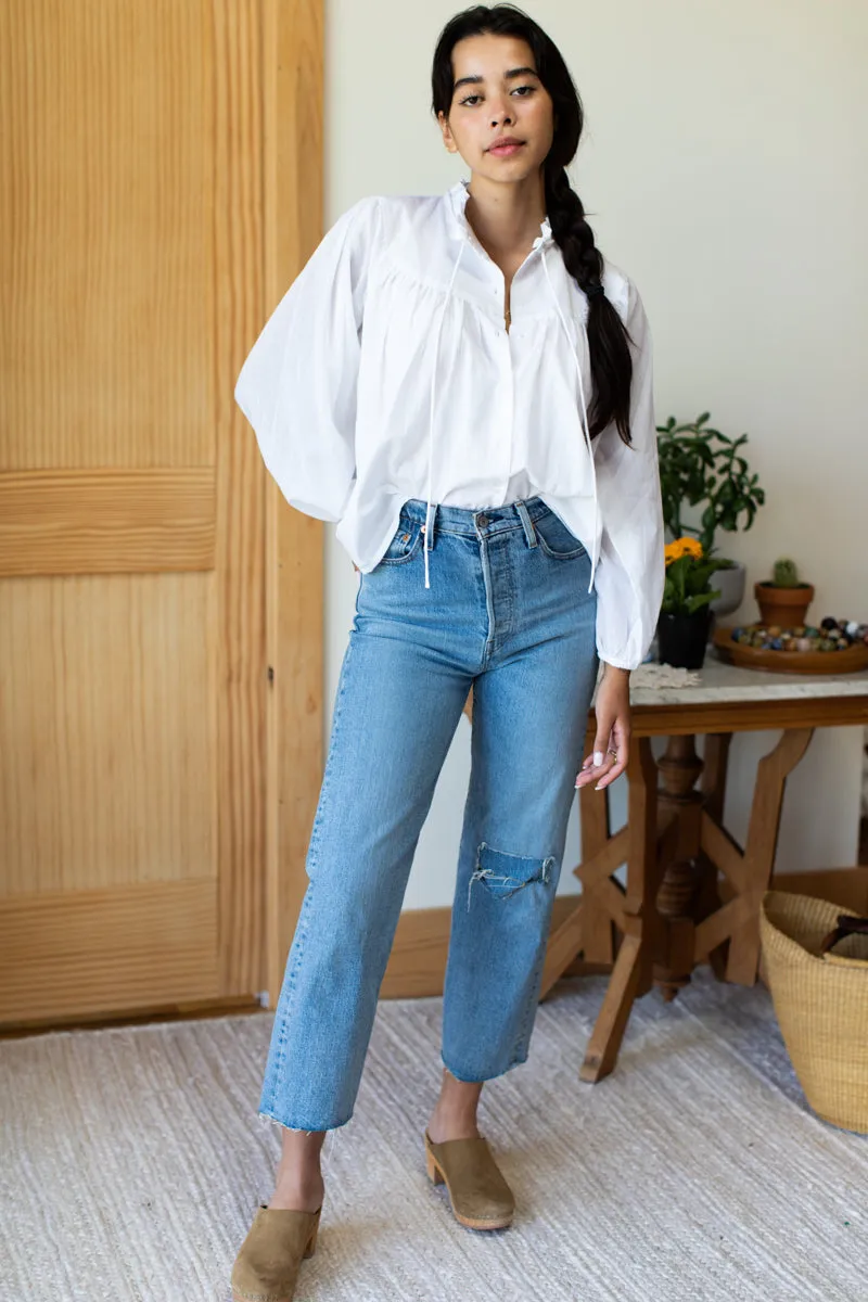Emmaline Blouse - White Organic sold by Emerson Fry