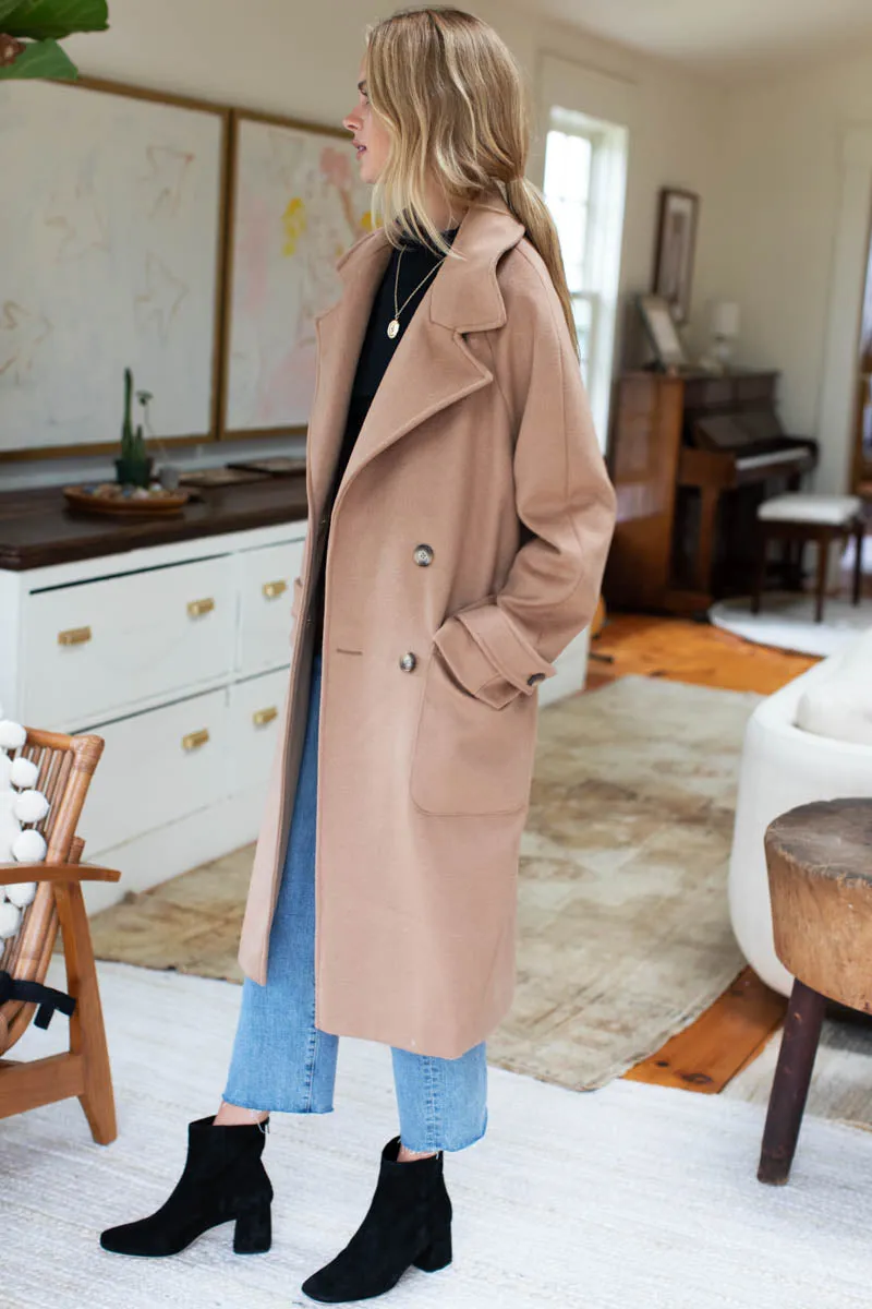 Matisse 4 Button Coat - Camel Wool Cashmere sold by Emerson Fry product image thumbnail 4
