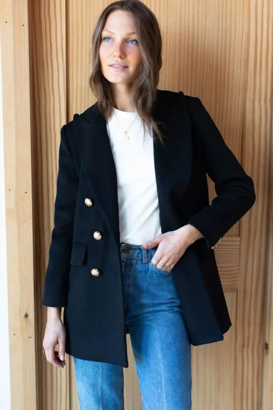 Julius Blazer - Black Wool Cashmere sold by Emerson Fry