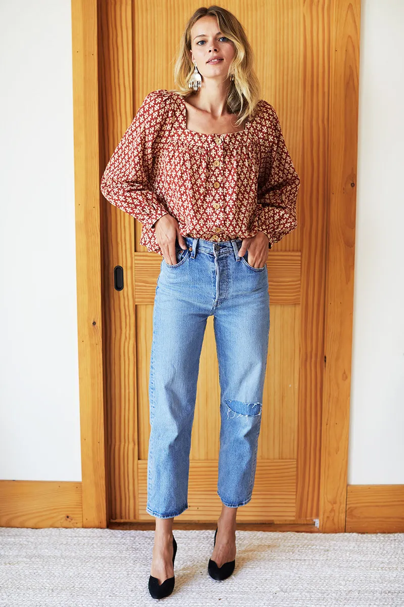 Laurent Blouse - August Flowers Clay Organic sold by Emerson Fry product image thumbnail 3