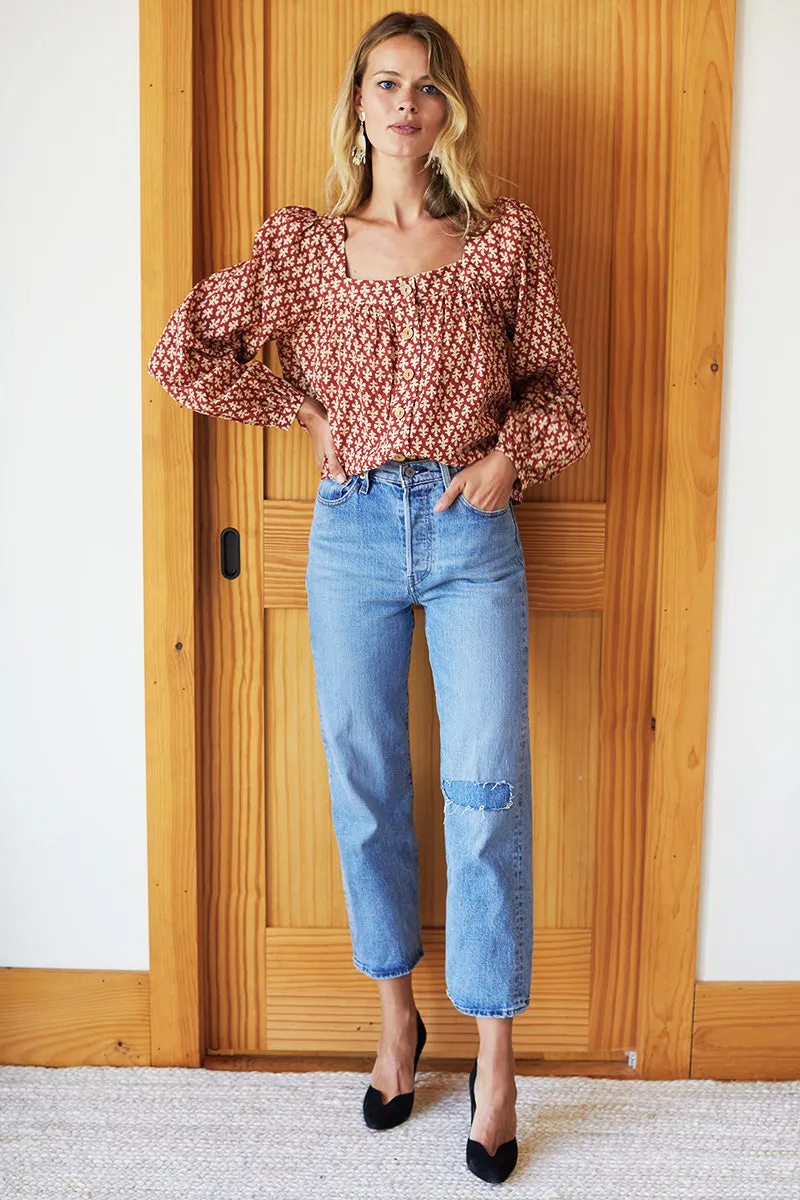 Laurent Blouse - August Flowers Clay Organic sold by Emerson Fry product image thumbnail 2