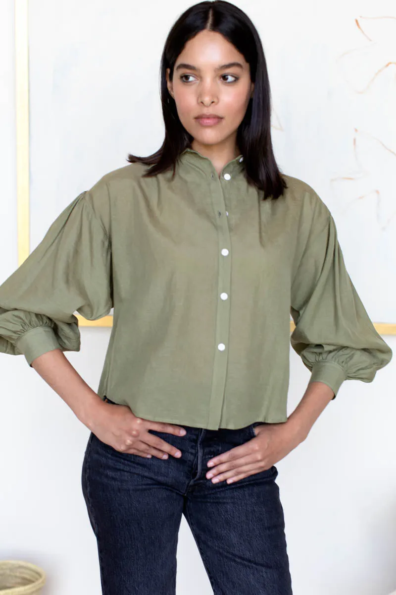 Elvie Long Sleeve Shirt - Fern Green sold by Emerson Fry product image thumbnail 2