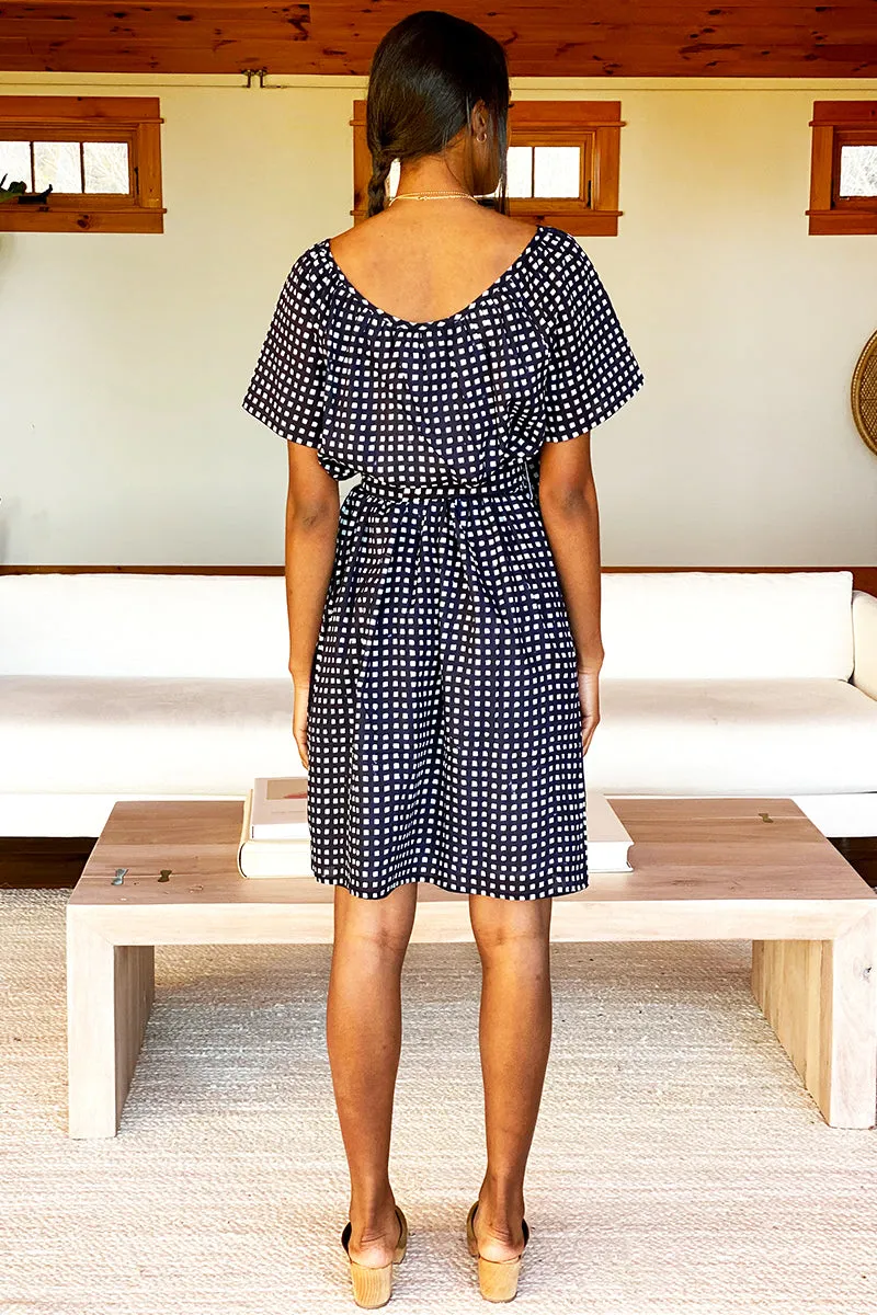 Colette Short Dress - Maritime Gingham Organic sold by Emerson Fry product image thumbnail 2