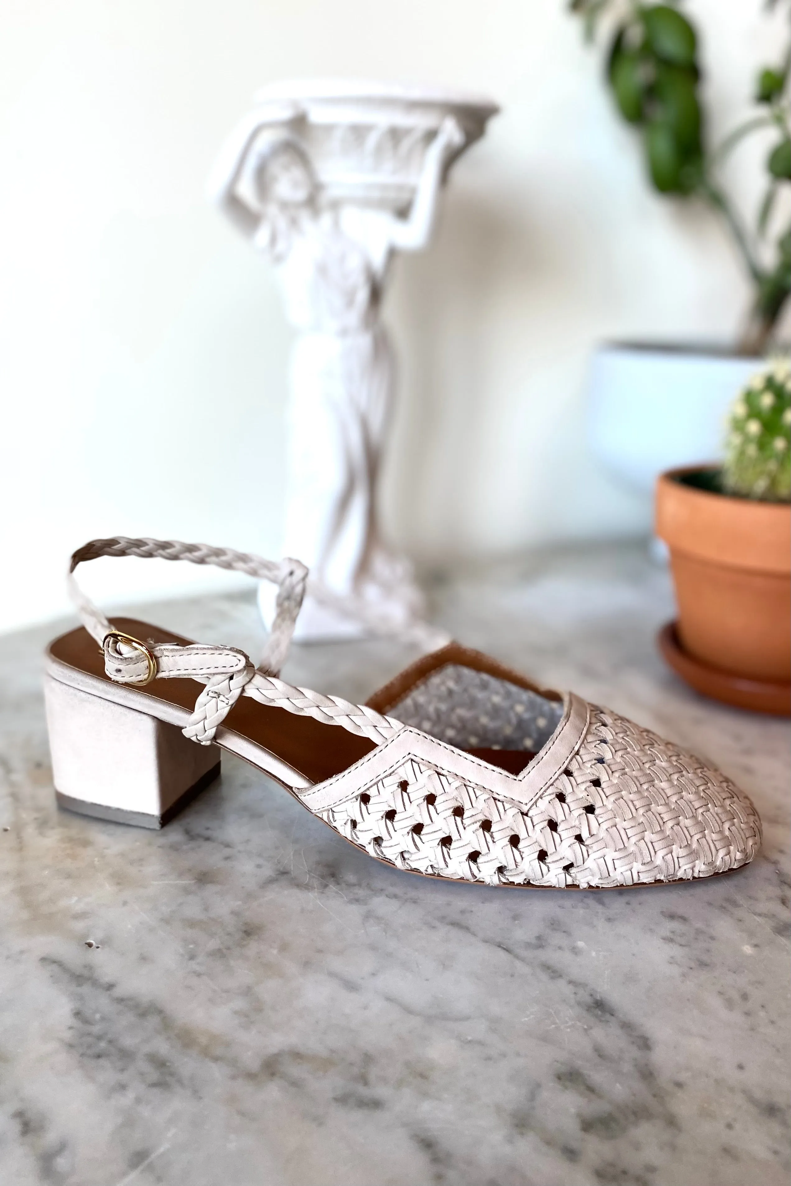 Frankie Walking Slingback - Putty sold by Emerson Fry