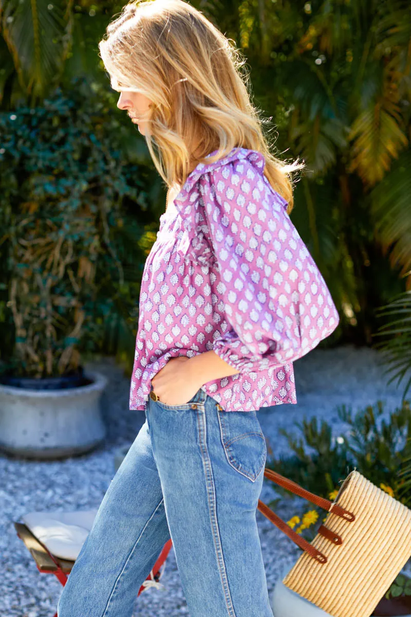 Adelina Blouse - Sisters Purple Orchid Organic sold by Emerson Fry product image thumbnail 2