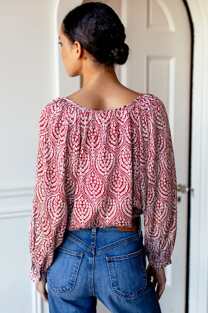 Frances Blouse - Currant Medallion sold by Emerson Fry product image thumbnail 5