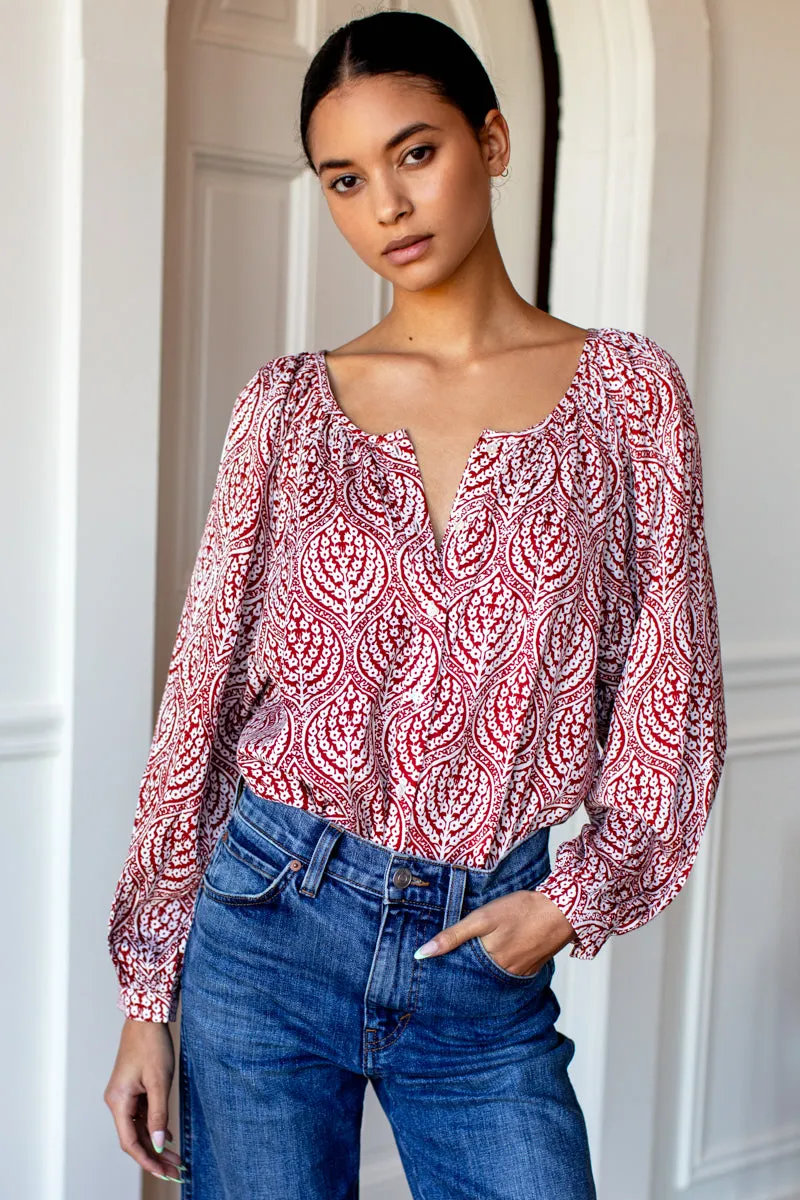 Frances Blouse - Currant Medallion sold by Emerson Fry product image thumbnail 3