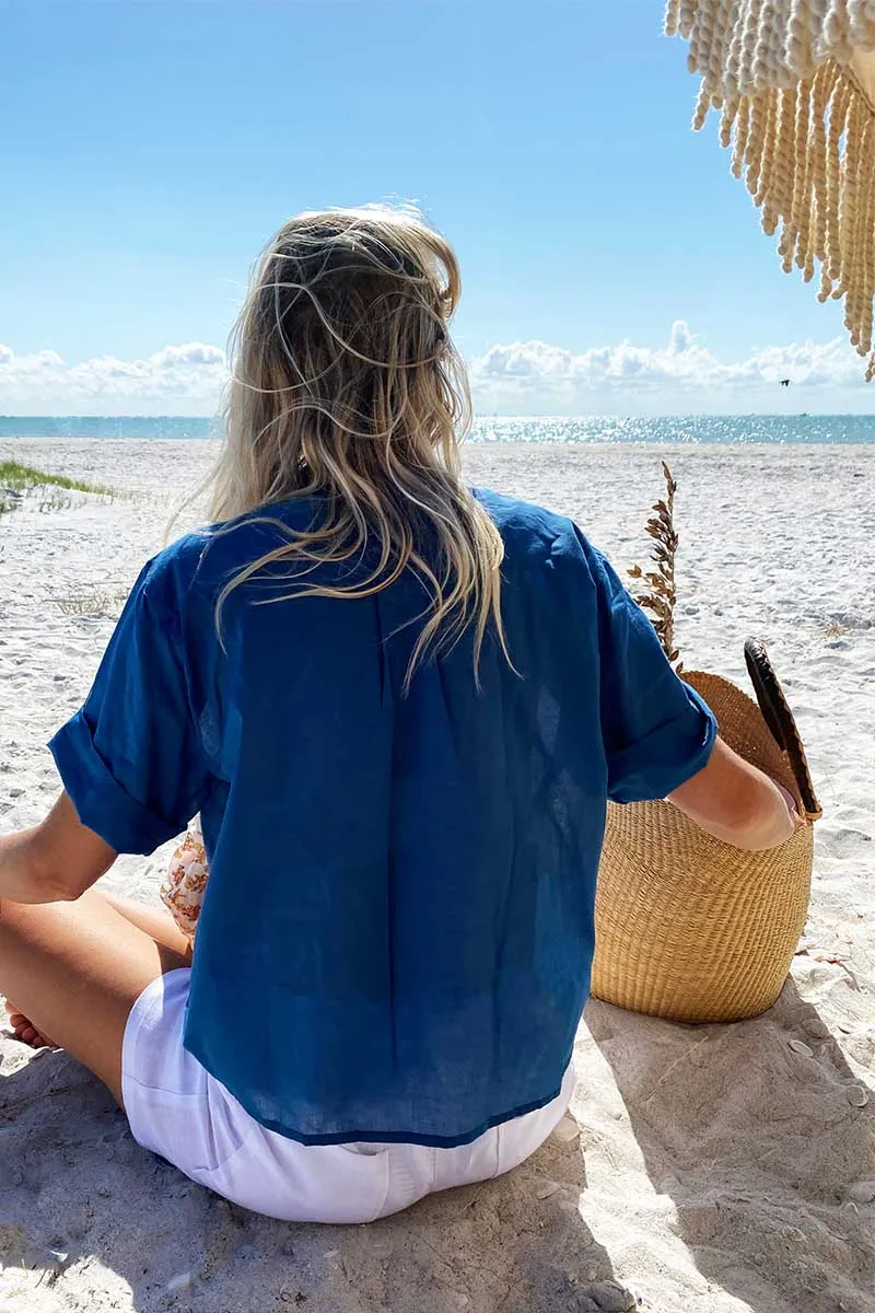 Boxy Shirt - Lapis Organic sold by Emerson Fry product image thumbnail 3