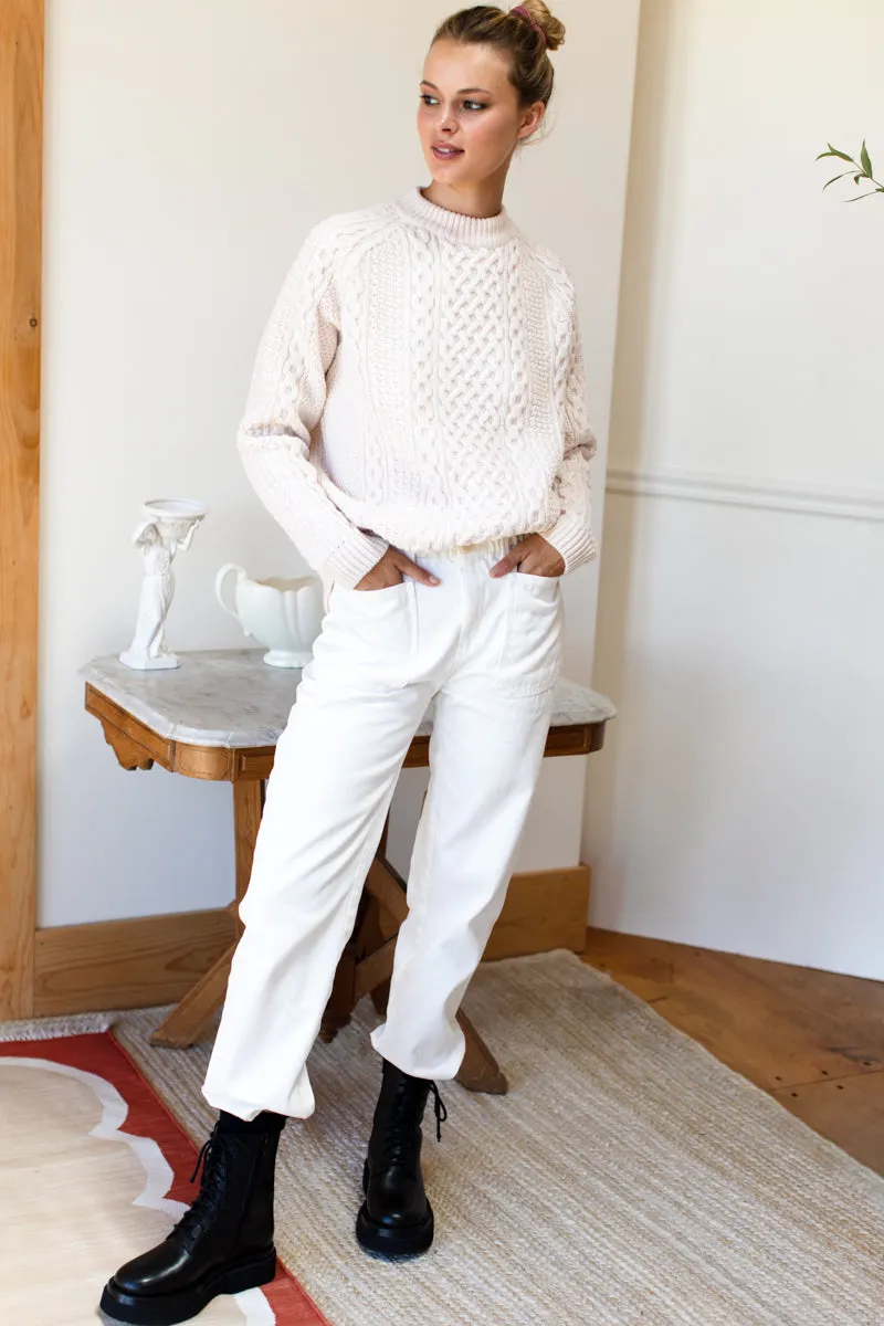 Fisherman Sweater - Ivory sold by Emerson Fry product image thumbnail 2