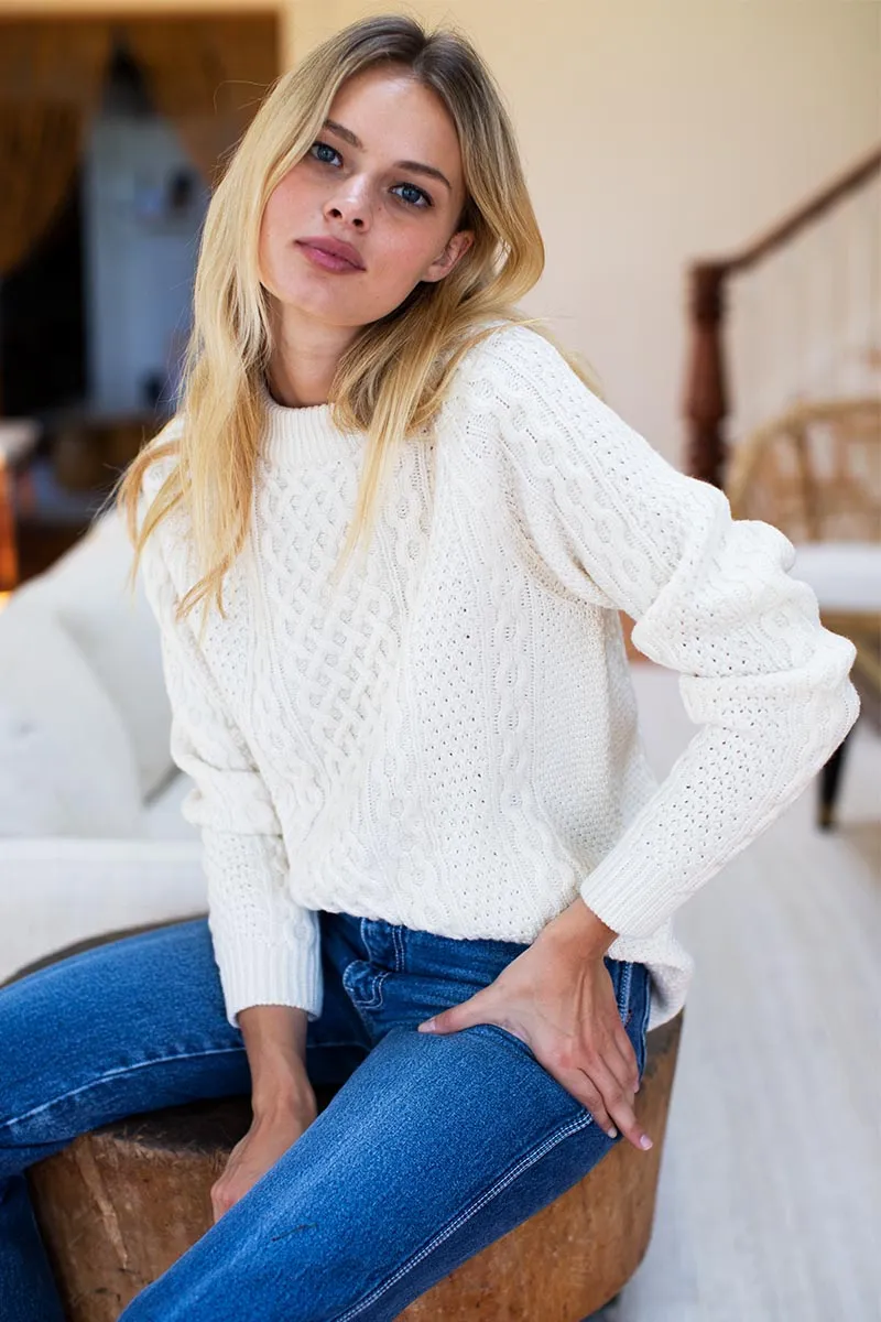 Fisherman Sweater - Ivory sold by Emerson Fry product image thumbnail 4