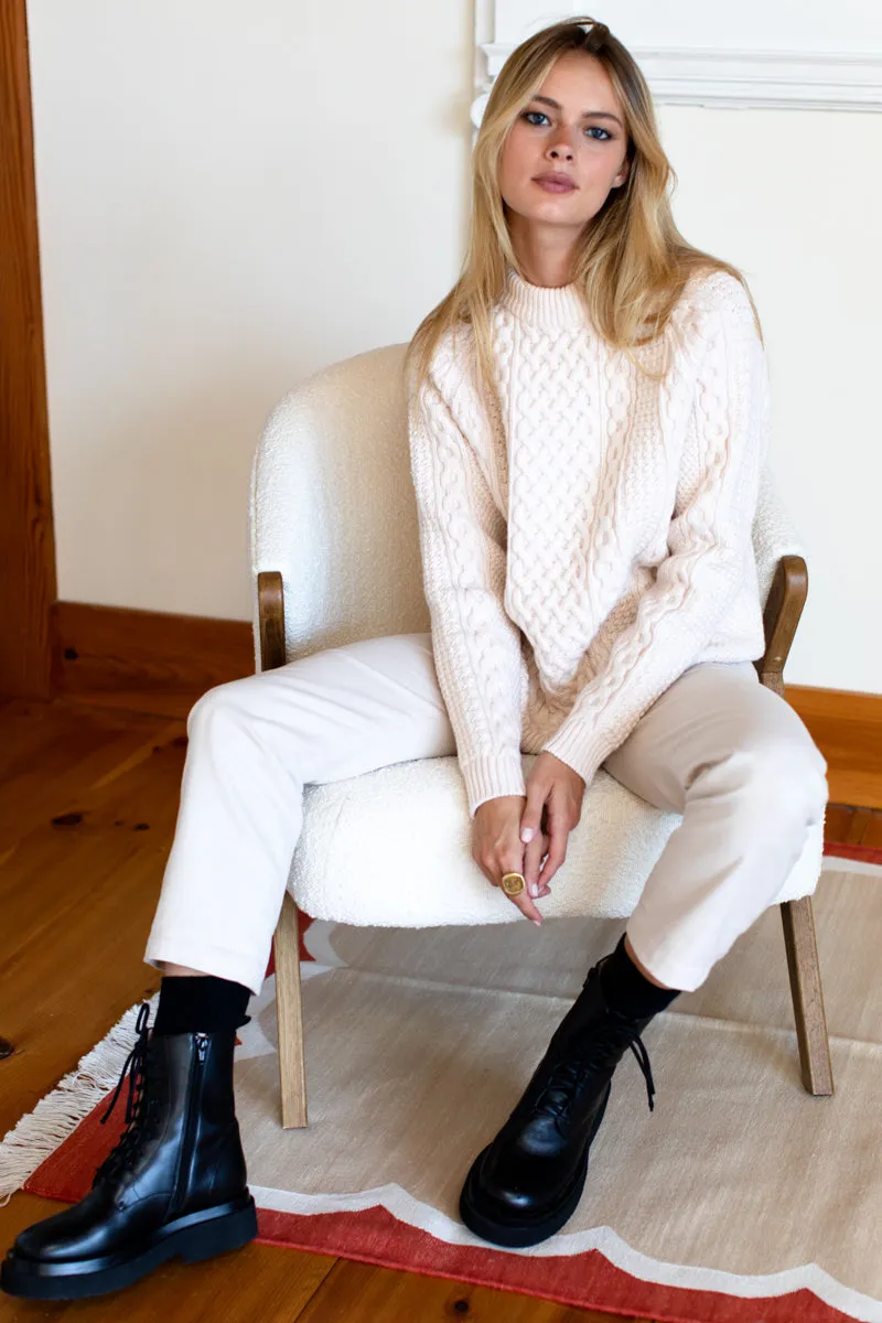 Fisherman Sweater - Ivory sold by Emerson Fry product image thumbnail 5