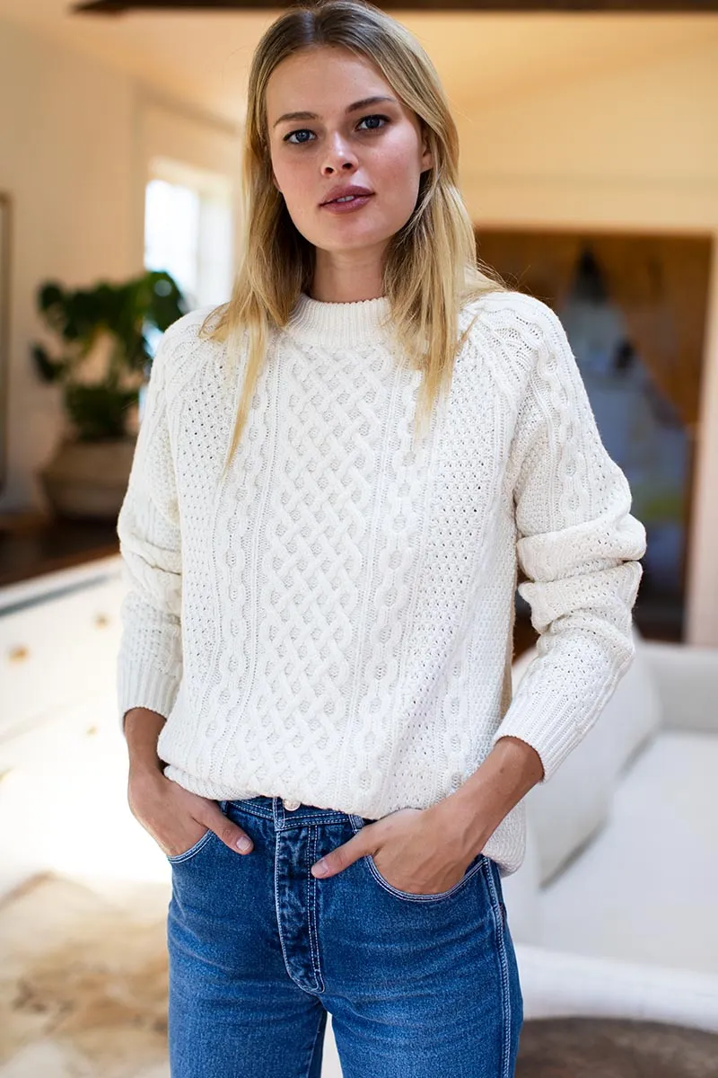 Fisherman Sweater - Ivory sold by Emerson Fry product image thumbnail 3