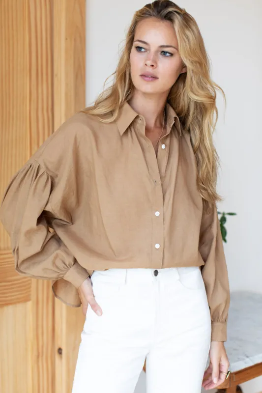 Elvie Long Sleeve Shirt - Chamomile sold by Emerson Fry