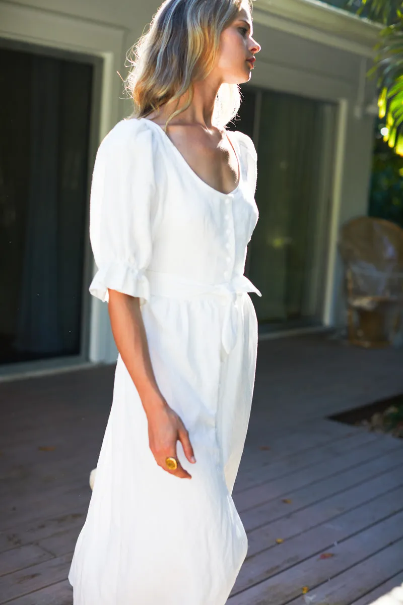 Meadow Dress - Salt Linen sold by Emerson Fry product image thumbnail 5