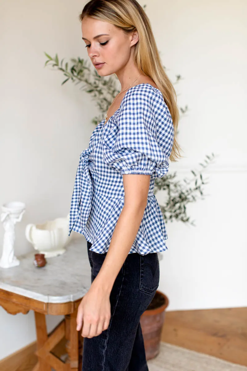 Cayman Blouse - Delfini Linen sold by Emerson Fry